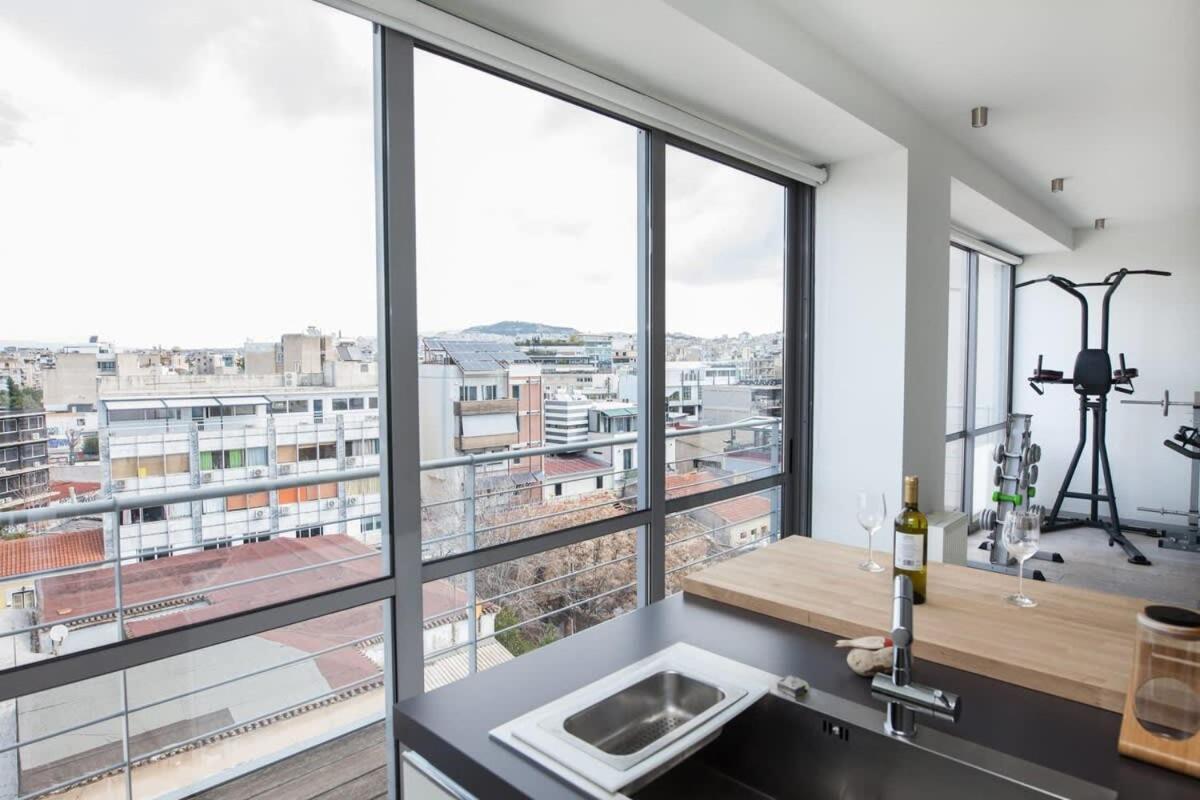 Appartement Penthouse With 360 View Of Athens And Private Gym Extérieur photo